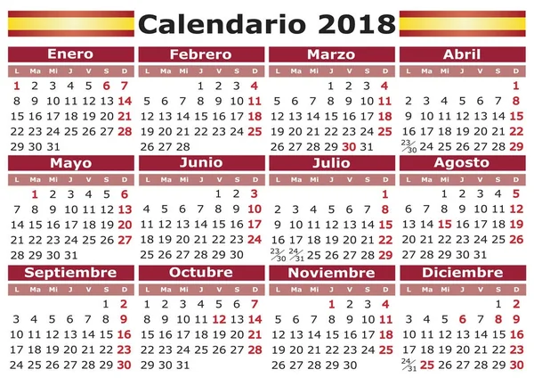 Calendario Laboral 2018 Todos Los Dias Festivos