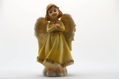 beyaz zemin üzerinde Angel