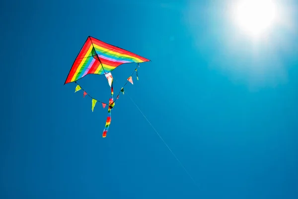 Kite flying to the sun