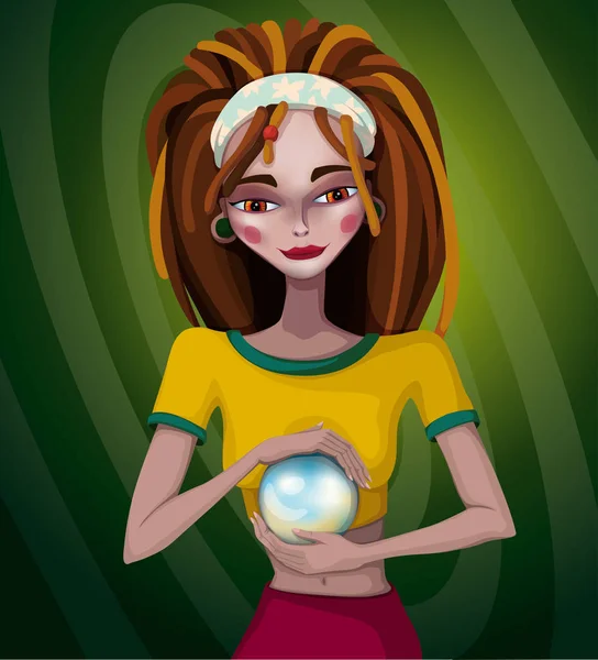 Dreadlocks ile bir kız resmi