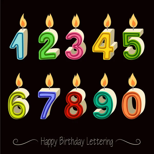 Mutlu yıllar lattering mumlar