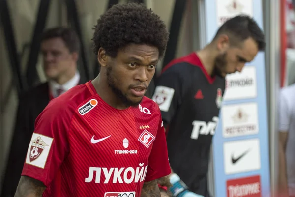 Rusya, Moskova, Ağustos 2017: İleri, Spartak futbol kulübü Luiz Adriano