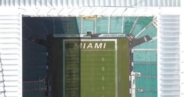 Usa, Miami, Ekim 2019: 2026 Dünya Kupası maçlarına ev sahipliği yapacak Hard Rock Stadyumu 'nun havadan görüntüsü