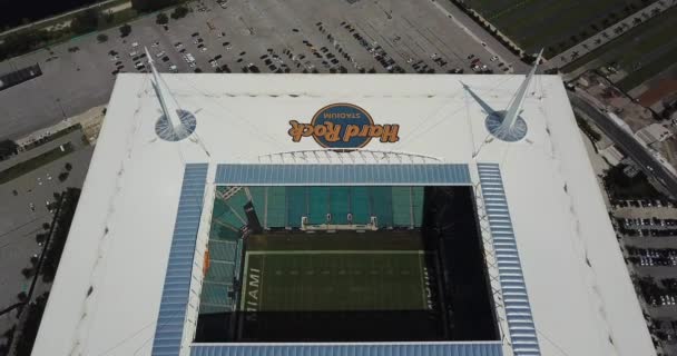 Usa Miami Ottobre 2019 Veduta Aerea Dell Hard Rock Stadium — Video Stock