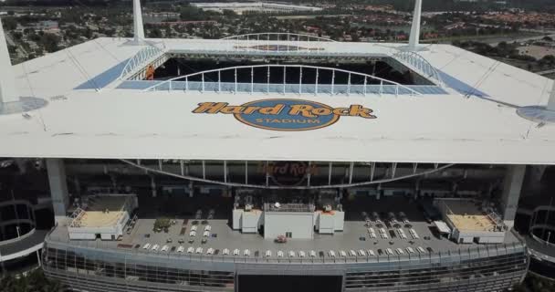 Usa Miami October 2019 Aerial View Hard Rock Stadium Який — стокове відео
