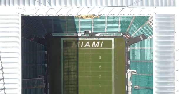 Usa Miami October 2019 Aerial View Hard Rock Stadium Which — Stock Video