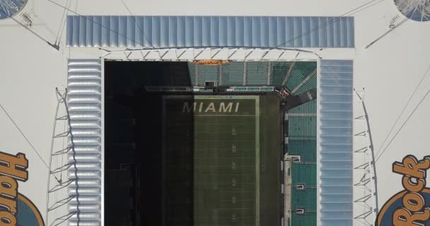 Usa Miami Oktober 2019 Luftaufnahme Des Hard Rock Stadions Dem — Stockvideo