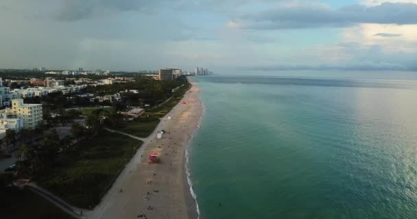 Vista Aérea Rua Cidade Miami Estado Flórida — Vídeo de Stock