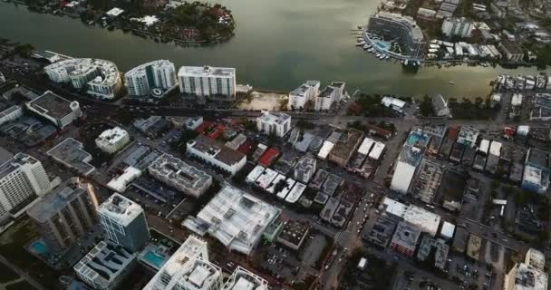 Vista Aerea Sulla Strada Miami City State Florida — Video Stock