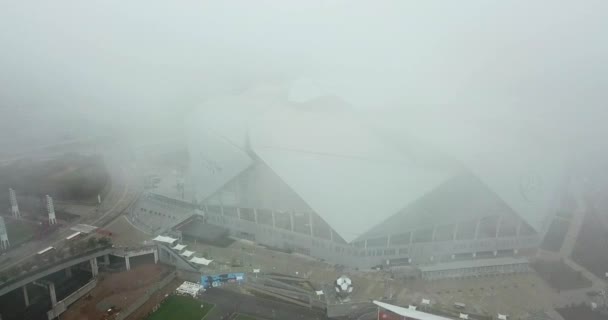 Usa Atlanta October 2019 Aerial View Mercedes Benz Stadium Atlanta — Wideo stockowe