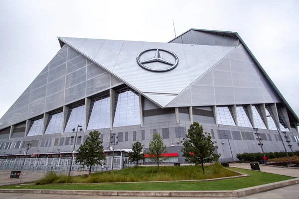 Usa Atlanta Październik 2019 Mercedes Benz Stadium Atlancie Stanie Georgia Obrazy Stockowe bez tantiem