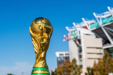 Usa, Washington, Ekim 2019: Fifa Dünya Kupası arka planda Fedex Field Stadyumu, Maryland eyaleti
