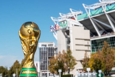 Usa, Washington, Ekim 2019: Fifa Dünya Kupası arka planda Fedex Field Stadyumu, Maryland eyaleti