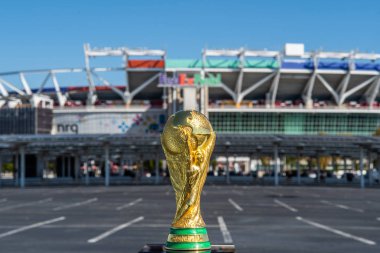 Usa, Washington, Ekim 2019: Fifa Dünya Kupası arka planda Fedex Field Stadyumu, Maryland eyaleti