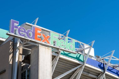 Usa, Baltimore, Ekim 2019: Washington eyaletindeki Fedex Field Stadyumu