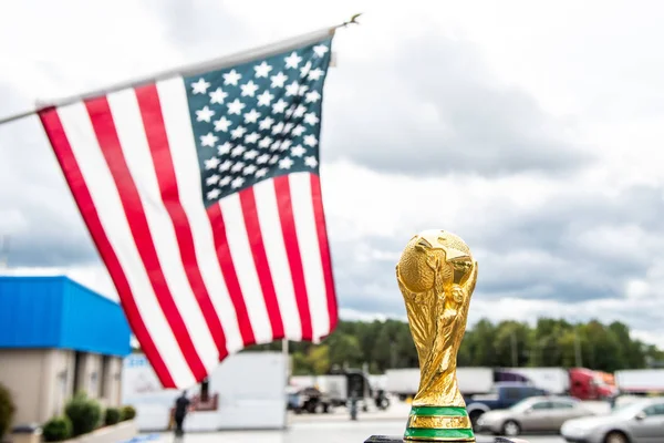 Usa New York Oktober 2019 Fifa Hintergrund Die Flagge Der — Stockfoto