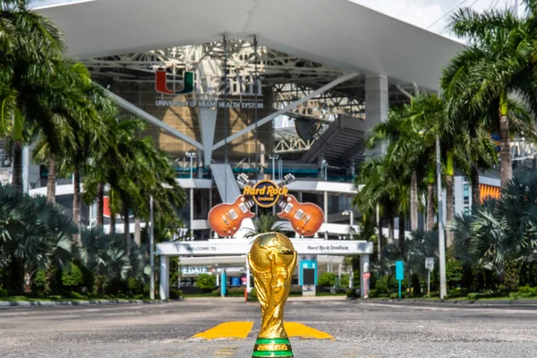 Usa Miami Říjen 2019 Mistrovství Světa Fifa Pozadí Hard Rock — Stock fotografie