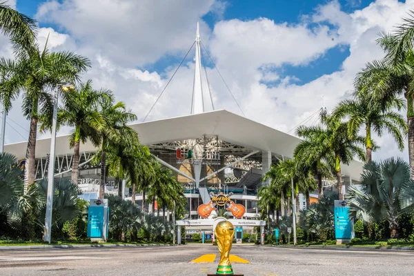 Usa Miami Říjen 2019 Mistrovství Světa Fifa Pozadí Hard Rock — Stock fotografie