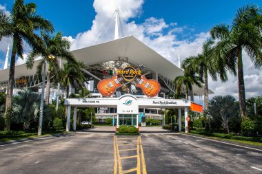 Usa, Miami, Ekim 2019: 2026 Dünya Kupası maçlarına ev sahipliği yapacak Hard Rock Stadyumu