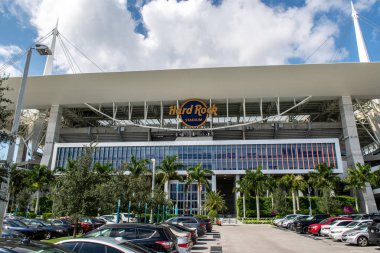 Usa, Miami, Ekim 2019: 2026 Dünya Kupası maçlarına ev sahipliği yapacak Hard Rock Stadyumu