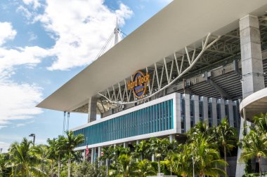 Usa, Miami, Ekim 2019: 2026 Dünya Kupası maçlarına ev sahipliği yapacak Hard Rock Stadyumu