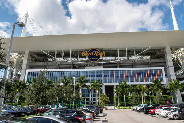 Usa Miami Říjen 2019 Hard Rock Stadium Kde Budou Konat — Stock fotografie