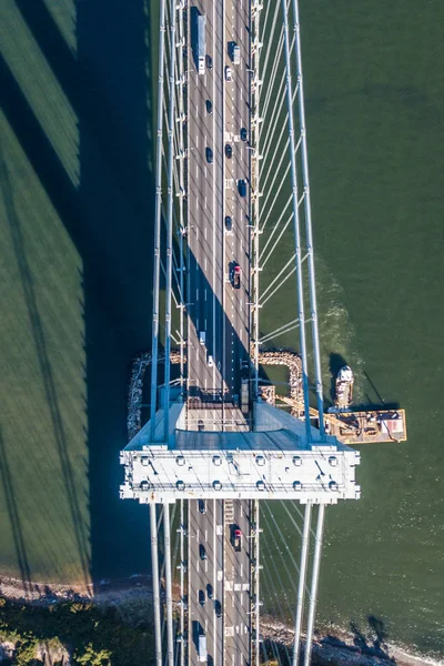 Luchtopname Van Brug Van Verrazano — Stockfoto