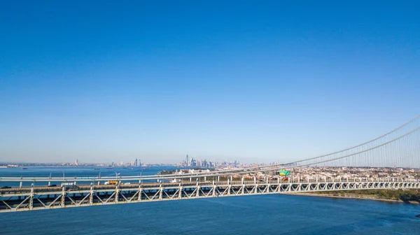 Imagens Aéreas Ponte Verrazano — Fotografia de Stock