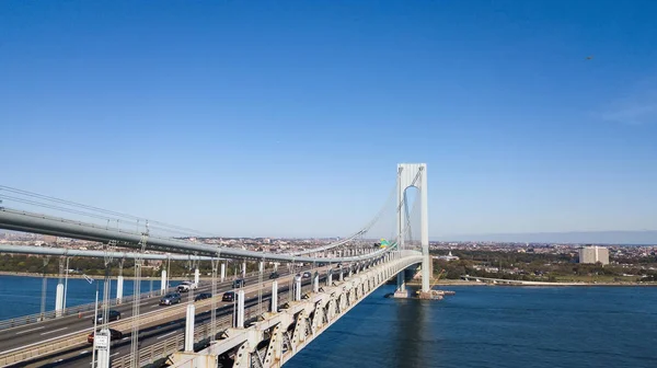 Съемки Моста Верразано Нью Йорке — стоковое фото