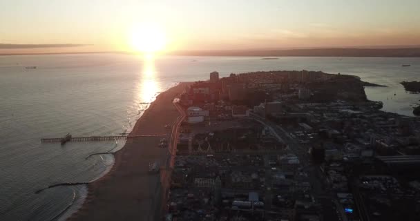 Vue Aérienne Sur Coney Island Brighton Beach New York — Video