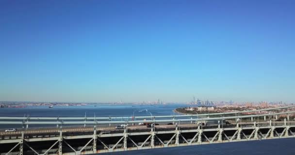 Imagens Aéreas Ponte Verrazano — Vídeo de Stock