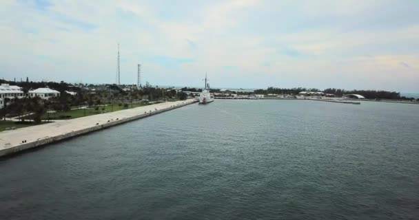 Usa Key West Říjen 2019 Cutter Pobřežní Stráž Ingham Pověřen — Stock video