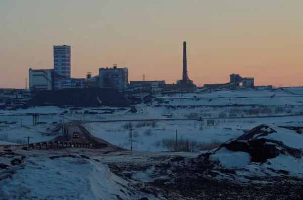 Весенний закат в Арктике — стоковое фото