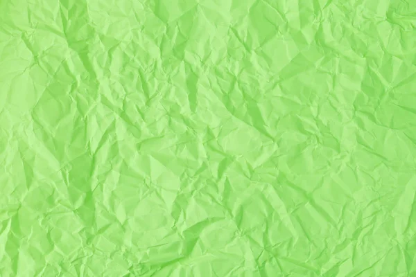 Texture of crumpled Green paper