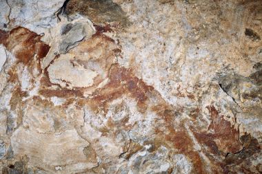 Kahverengi ve gri tonlama ile taş yüzeyi