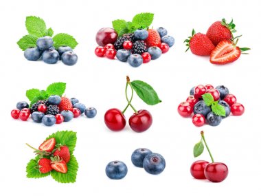 Berry Tema karışımı farklı görüntülerini oluşur.