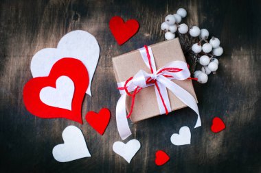 Sevgililer günü kartı. Anneler günü. Seçici odak,