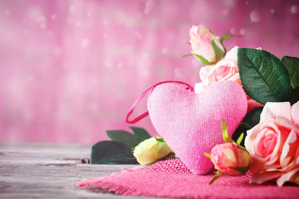 Tarjeta de San Valentín. Día de las madres. Enfoque selectivo, fondo con espacio de copia . — Foto de Stock