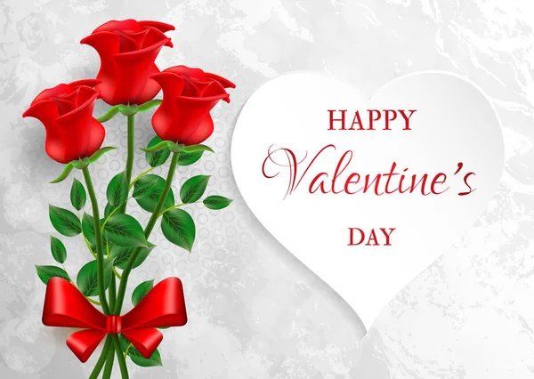 Valentin-nap. Üdvözlés kártya által Szent Valentin-nap. — Stock Vector