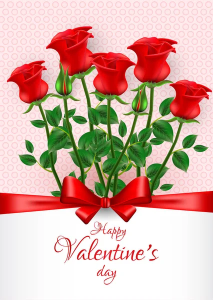 Saint Valentin. Carte de voeux de Saint-Valentin . — Image vectorielle