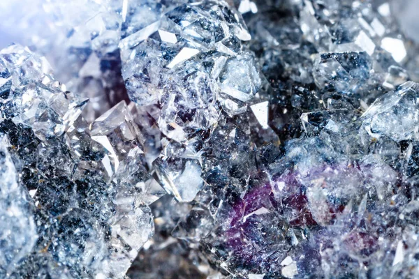Macro tiro di gemme naturali. Apofillite minerale grezza . — Foto Stock
