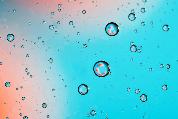 Macro shooting of water bubbles. Abstract background.