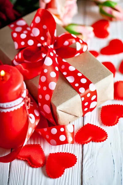 Tarjeta de San Valentín. Día de las madres. Día de las mujeres. Enfoque selectivo . — Foto de Stock