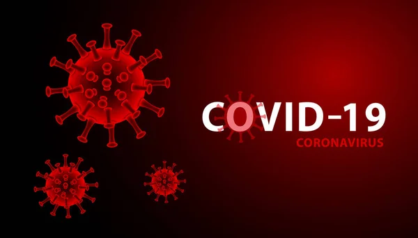 Çin patojen solunum yolu gribi covid virüs hücreleri. Coronavirus hastalığının yeni resmi adı COVID-19. Coronavirus. Vektör illüstrasyonu.