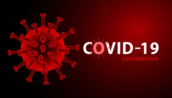 China pathogeen respiratoire influenza covid virus cellen. Nieuwe officiële naam voor Coronavirus ziekte genaamd COVID-19. Coronavirus. Vectorillustratie. — Stockvector