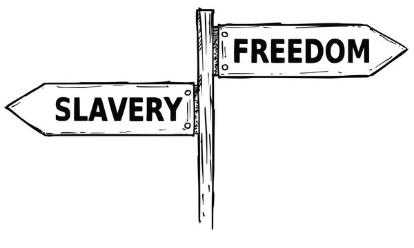 Направляющий знак мультфильма с двумя десятичными стрелками
