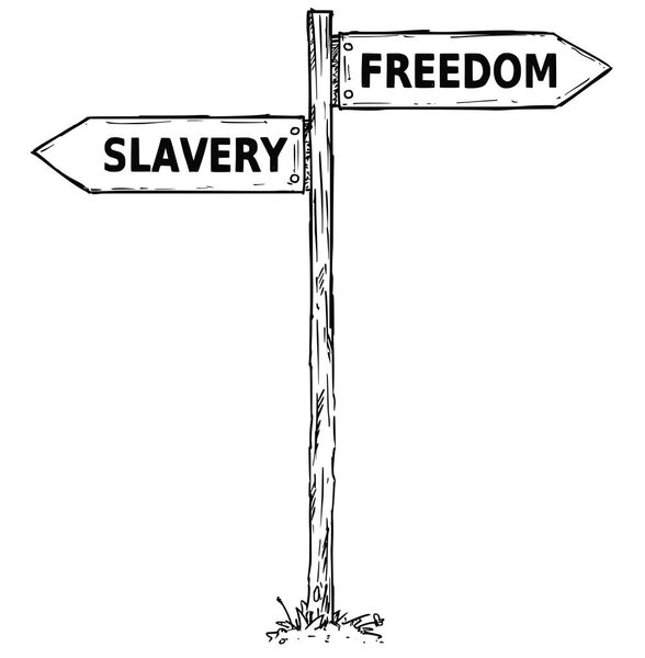 Направляющий знак мультфильма с двумя десятичными стрелками
