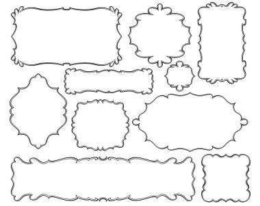 Dekoratif çerçeve kümesi