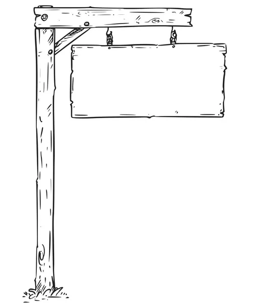 빈 빈 사인 보드 그리기 — 스톡 벡터
