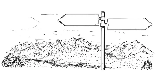 Boş boş trafik yol iz dağ zemin üzerine çizim